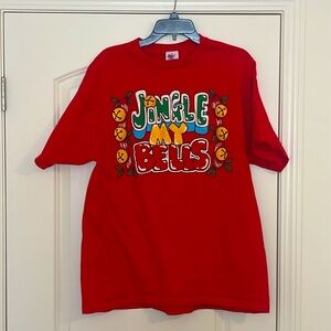 Vintage 90's Funny Holiday T-Shirt Jingle My Bells Size XL